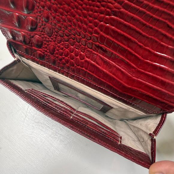 BRAHMIN Red Leather Crossbody - Picture 3 of 4